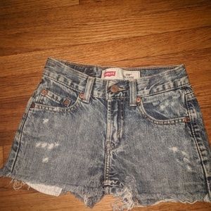 Levi Straus  Dark Wash Shorts
